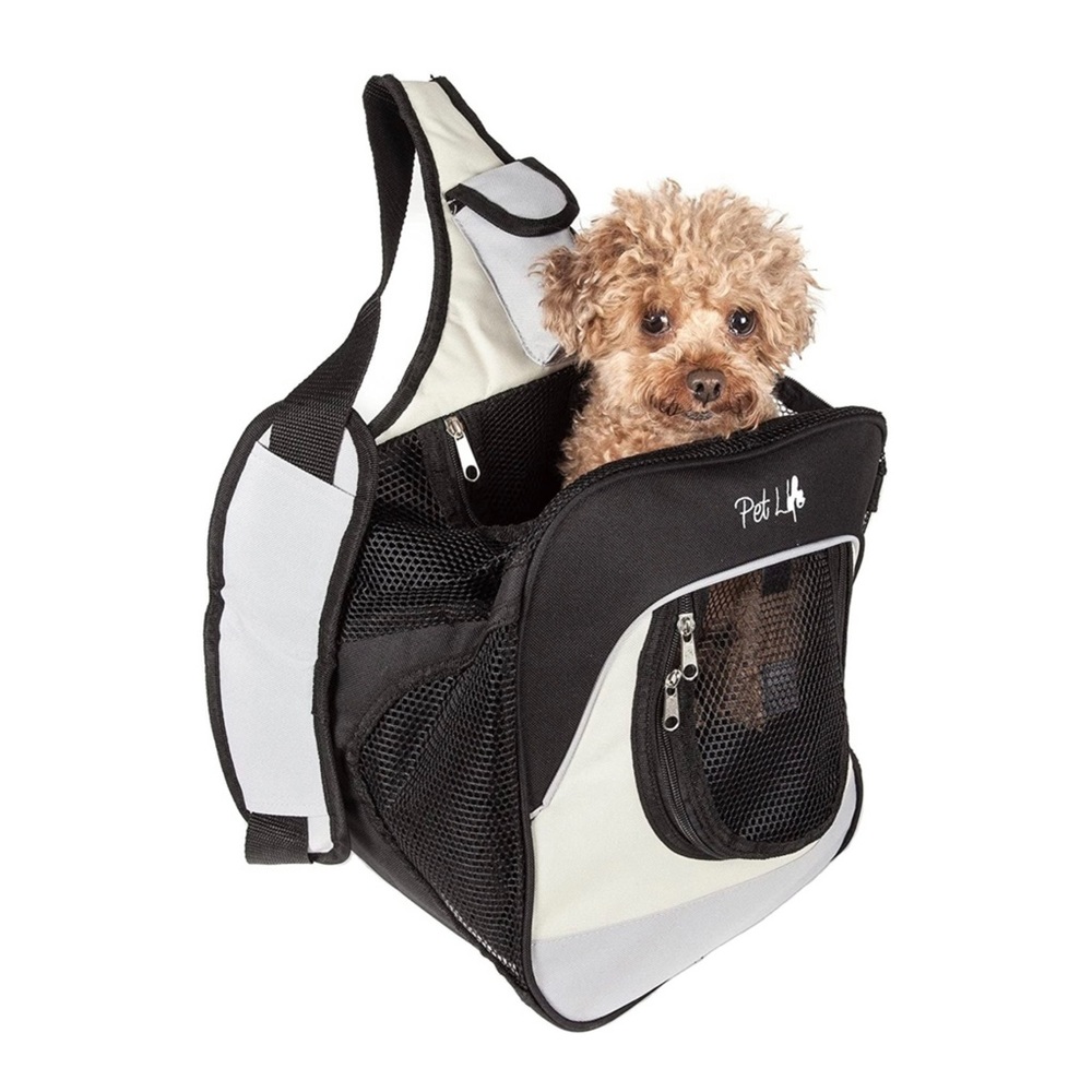 Pet Life Single Strap Hands-Free Backpack Pet Carrier